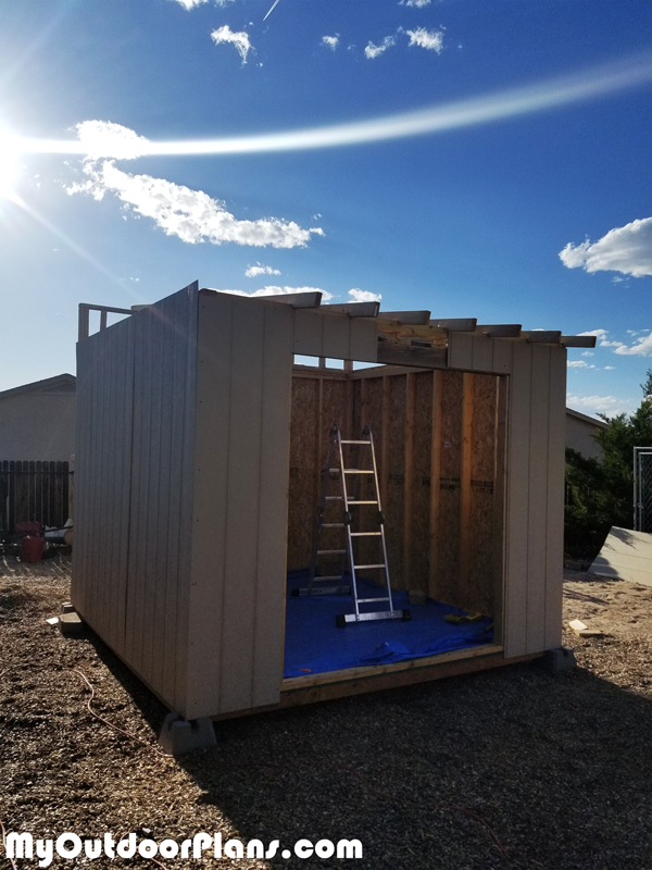 diy 10x10 flat roof shed myoutdoorplans free