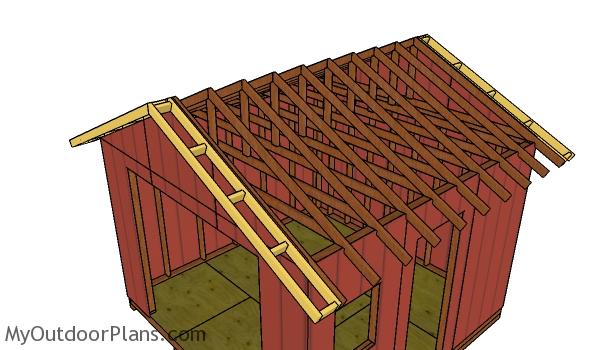 Fitting the overhangs - Shed Plans