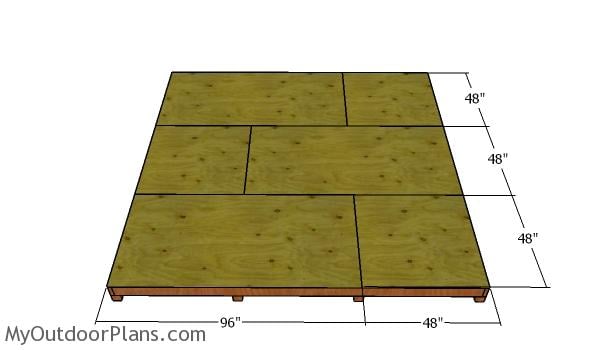 Floor sheets - 12x12 Shed