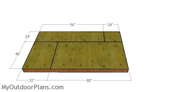 Floor sheets - 6x10 barn shed