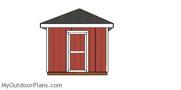 10x10 Hip Roof Shed Plans