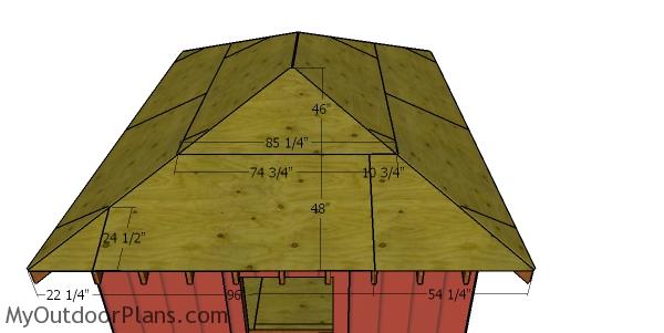 12x16 Shed with Hip Roof - Side Sheets