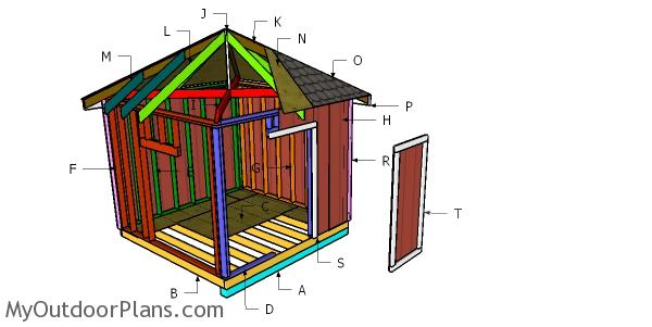 Building a 10x10 hip roof shed