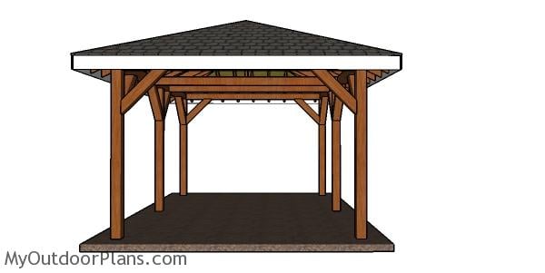 DIY Hip Roof Pavilion - Free Step by Step Plans