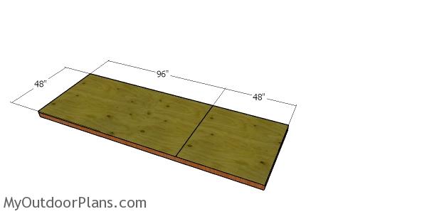 Floor sheet - 4x12 shed