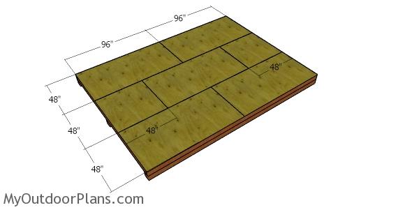 Floor sheets - 12x16 garden shed