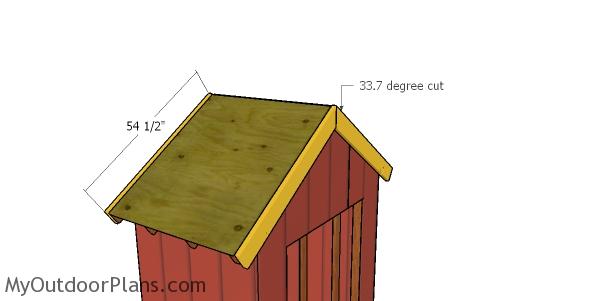 Front and back roof trims - 6x4 shed