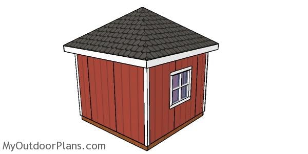 How to build a shed with a hip roof
