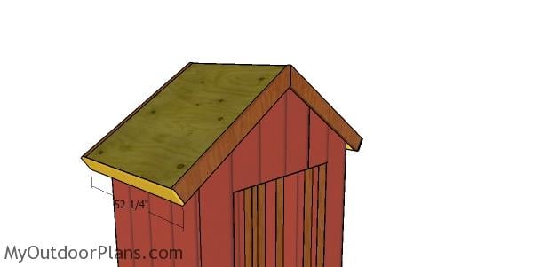 Side roof trims - 6x4 shed