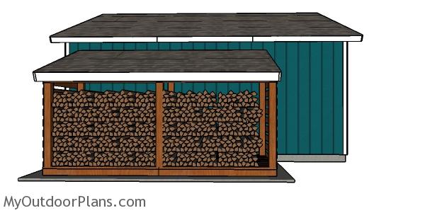 5 Cord Firewood Shed Plans