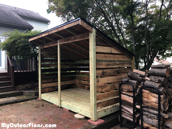 6x10-Firewood-Shed---DIY-Project