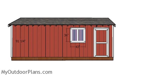 Side wall trims - 10x24 shed