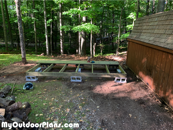 Building-the-frame-for-the-wood-storage-shed