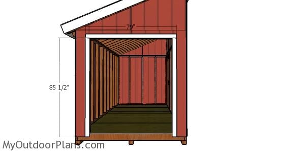 Double front doors jambs - 8x20 shed