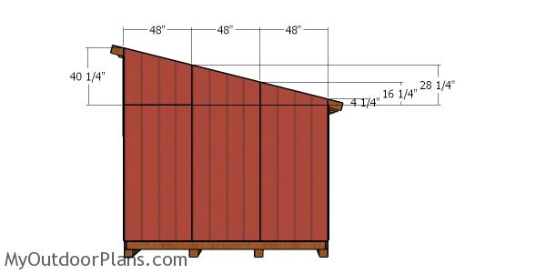Lean to side siding panels