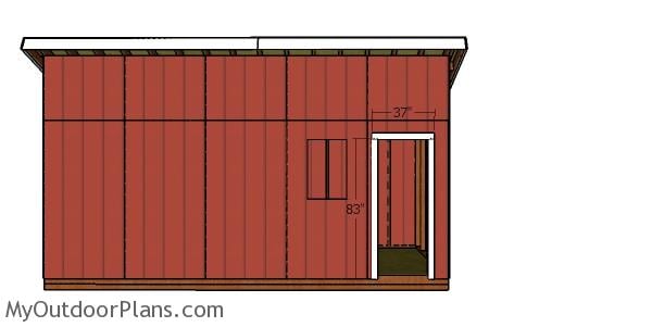 Side door jambs - 8x20 lean to shed