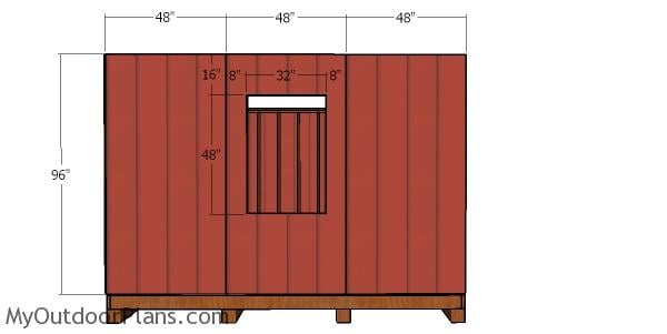 Side wall siding sheets - 12x18 shed