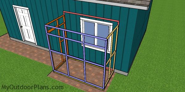 Assembling the 4x8 catio frame