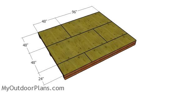 Floor sheets - 10x12 storage shed