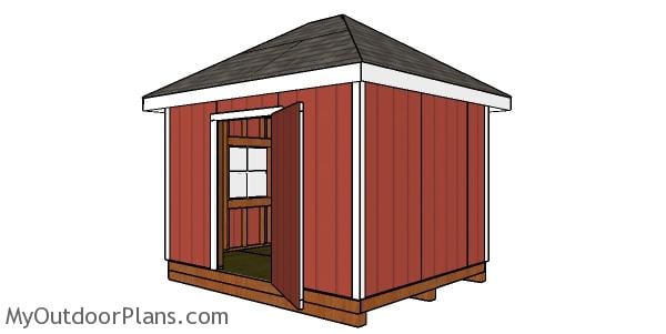 How to build a 10x12 hip roof shed