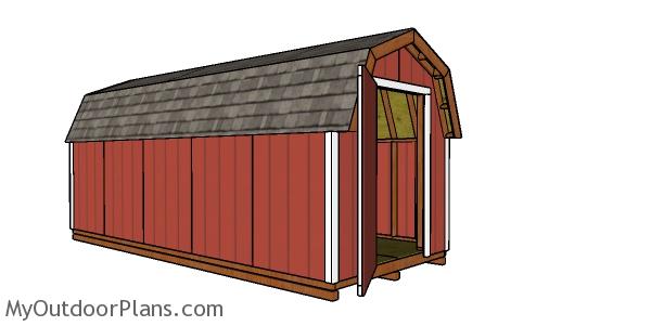 How to build a 8x20 gambrel shed