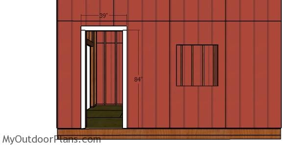 Jambs for side door - shed with loft