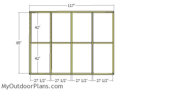 Side wall frame - 8x10 catio