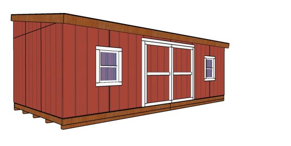 12x24 Lean to shed Plans