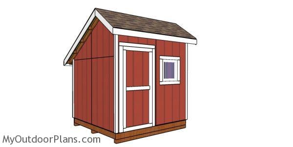 8x8 saltbox shed - free diy plans 