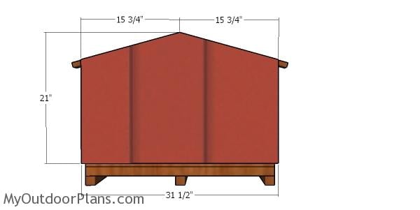 Back wall siding - cat house