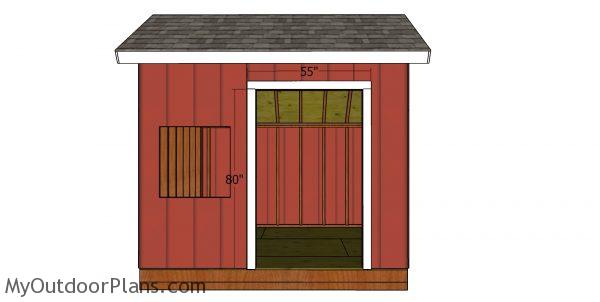 Door jambs - 10x10 saltbox shed