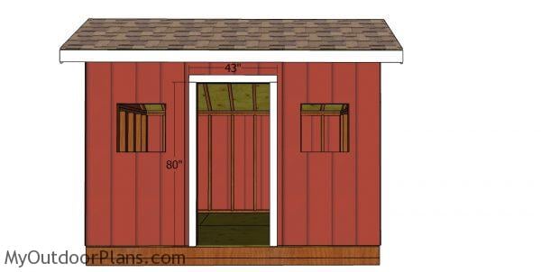 Door jambs - 8x12 saltbox shed