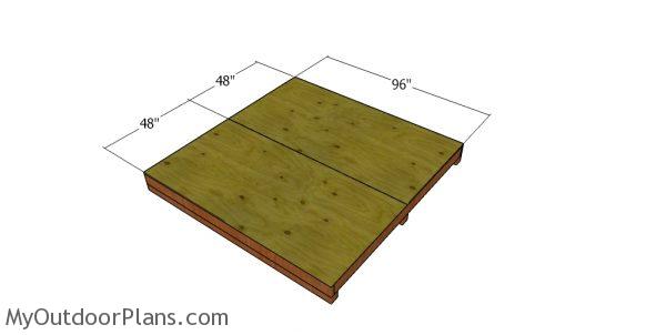 Floor sheets - 8x8 shed