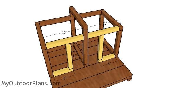 Front frame - double cat house
