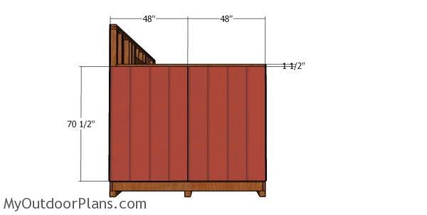 Side panels - 8x12 shed