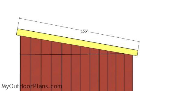 Side trims - 12x24 shed