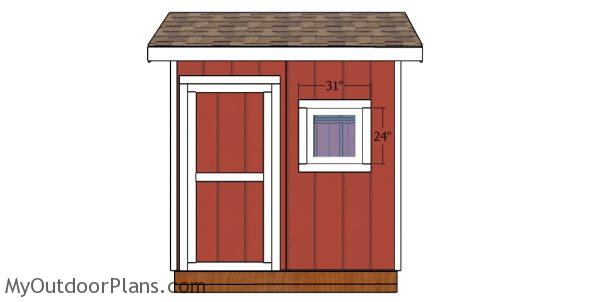 Window trims - 8x8 saltbox shed
