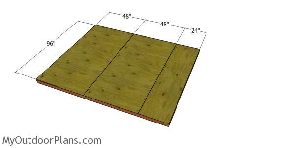 Floor sheets - 8x10 short shed