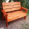 2x4 Garden Bench Plans | MyOutdoorPlans | Free Woodworking Plans and
