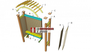 Building-an-arbor-bench