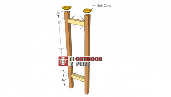 Building-the-side-frames-for-arbor
