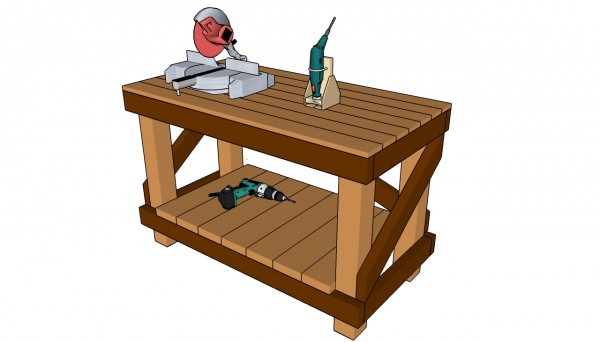 Diy Workbench Plans MyOutdoorPlans Free Woodworking 