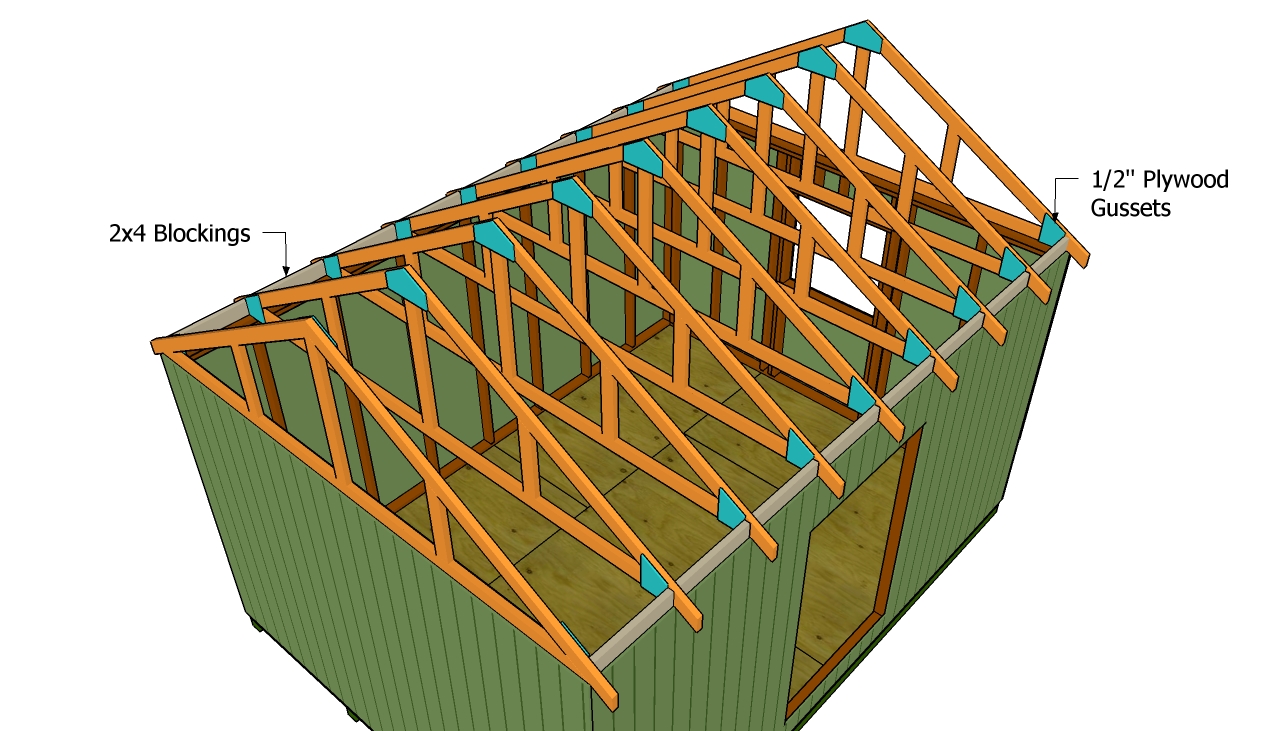 Large Shed Roof Plans