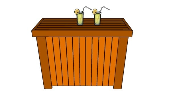 Outdoor Bar Woodworking Plans free