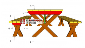 Building-a-x-picnic-table