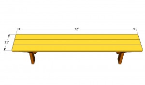 Building the bench slats