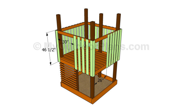 Anbringen der Baluster