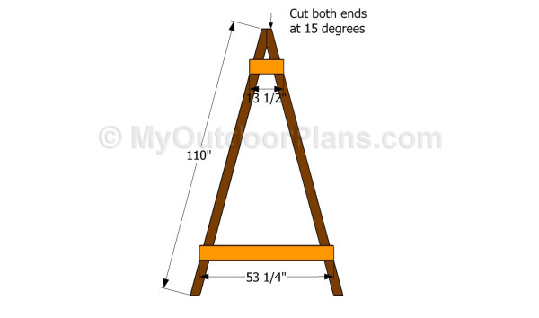 bouwen van het A-frame