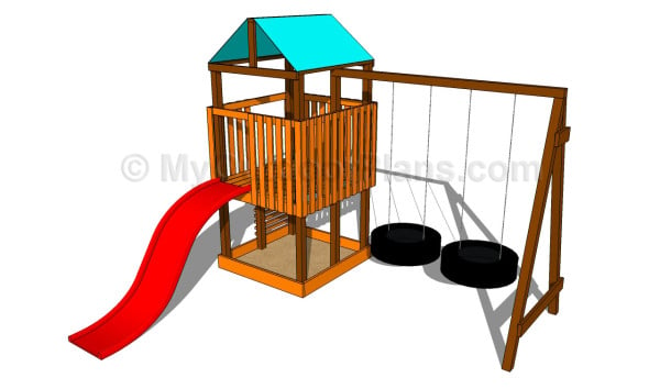 planos de playset Ao ar livre 