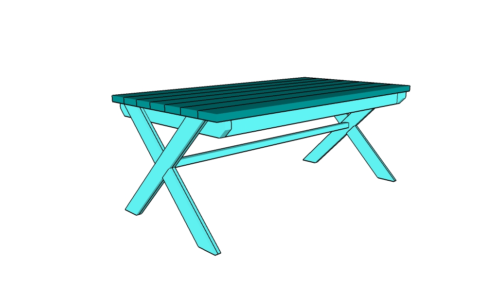 X Leg Table Plans